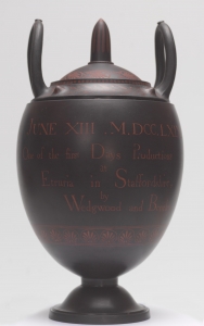 Wedgwood basalt commemorative &ldquo;First Day&rdquo; vase&rdquo; - Image courtesy of the Wedgwood Museum